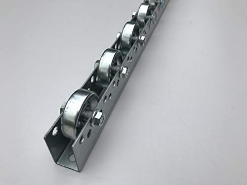 Rails a galets rouleaux en acier Ø 48 mm pour guide de convoyage