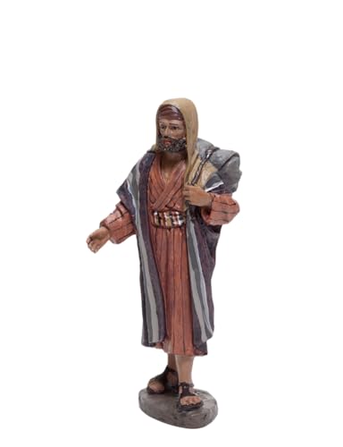Pastore con zaino | Figure misteriose |Figure del presepe |Serie 11 cm| Progettato da José Luis Mayo Decorazione natalizia |Nascita