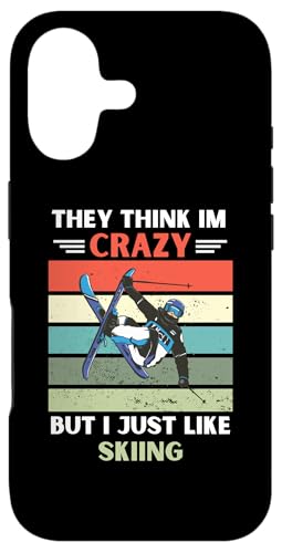 ���B���e�[�W They Think Im Crazy But I Just Like Skiing Lover �X�}�z�P�[�X iPhone 17 �p