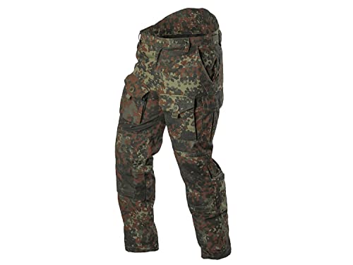 BE-X Frontier One Feldhose TBDU 'Multipocket' mit 9 Taschen, aus Ripstop Gewebe, Flecktarn, Größe:L