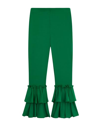 Bamboo Viscose Pants for Girls Toddler Bell Bottoms Ruffled Flare Leggings