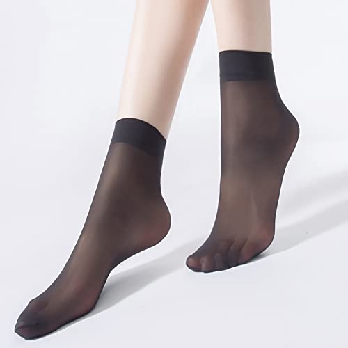 20 Pairs Sheer Nylon Socks Womens Ankle Socks Thin Sandal Socks Ankle High Tights Short Dress Stockings for Women Girls2