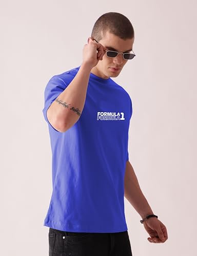 Image of Unisex Cotton T-Shirt from ula 1 Supercar Speed Graphic Print Oversized Fit