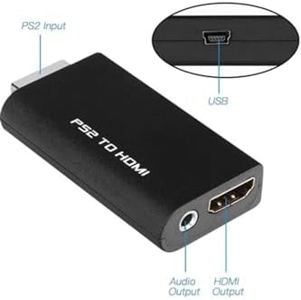 5046 Ps2 To Hdmi Tv Kablosu Çevirici Dönüştürücü Adaptör - Görsel 4