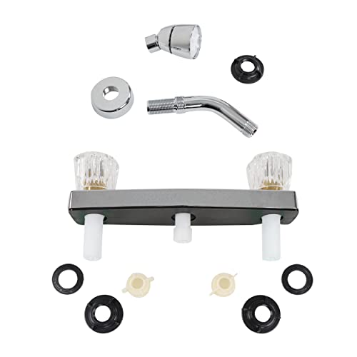 Image of Empire Faucets SL2000N Metallic Single Lever Kitchen Faucet with Pull-Down Sprayer and Deck Plate - Brushed Nickel