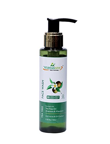 Image of Tea Tree Face Combo - 100ml Tea Tree Face Wash & 100ml Tea Tree Aloe Vera Gel | Soothing, Hydrating & Cleansing Skincare for Men & Women