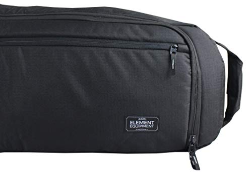 Element Equipment Wheeled Padded Snowboard Bag Ultimate Double - Premium High End Double Roller Travel Bag 157 Black Ripstop #TOP6