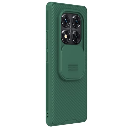 Nillkin CamShield Pro Series Coque conçue pour Xiaomi Redmi Note 14 Pro Vert foncé