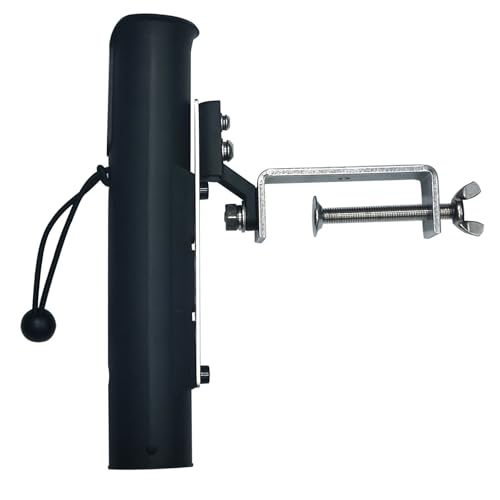 Fishing Rod Holders for Boat,Fully Adjustable Heavy Duty Large Opening Clamp Rod Holder,for Sleds, The Side of Boat , Railings