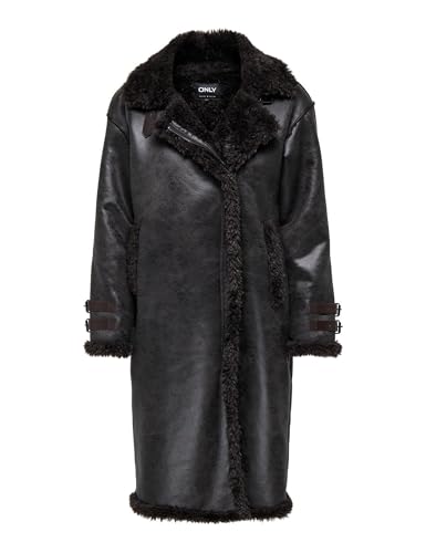 Onljune bonded coat Otw, Svart kaffe, S