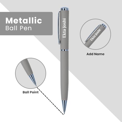 Image of Giftana 3 in 1 Personalized Diary, Pen & 500ml bottle Gift Set (Grey)