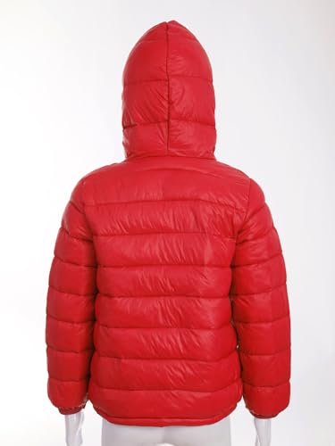 YiZYiF Boys Girls Winter Lightweight Puffer Jacket Kids Teen Hooded Warm Down Coat Outwear4