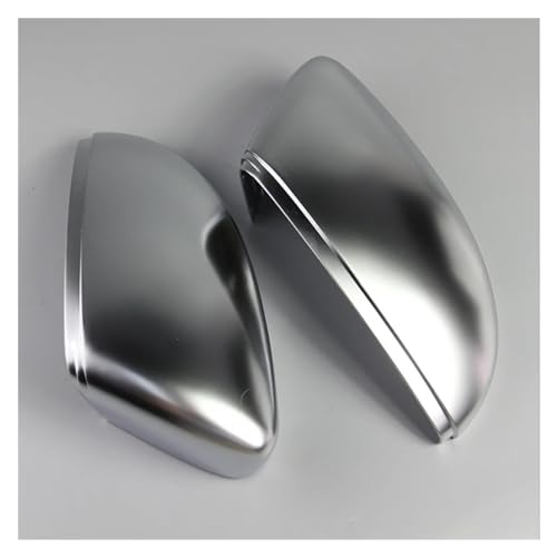 Boîtier rétroviseur voiture effet chrome brossé style premium pour Jetta