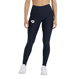 ARENA Women’s Team Panel Tights Sporty High Waist Workout Leggings Side Pocket Soft Quick Dry Sweat Wicking MaxDry Fabric
