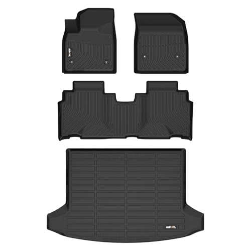AIPOIL Floor Mats & Cargo Liner Set for 2024 2025 2026 Chevy Blazer EV & Honda Prologue All Weather Protection TPE Anti-Slip Car Full Set Custom Car Mats Chevrolet Blazer EV Accessories - Black