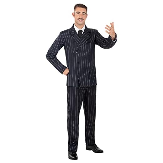 Funidelia | Disfraz de Gómez Addams – La Familia Addams para hombre Disfraz para adultos y divertidos accesorios para Fiestas, Carnaval y Halloween - Talla M - Azul