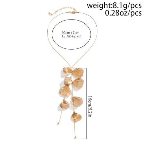 Collier plastron doré ginkgo : sublimez un décolleté trop simple - 2