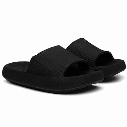 Chinelo Nuvem Feminino Ortopédico Leve Macio Confortável Moda Verão (35/36, Preto)