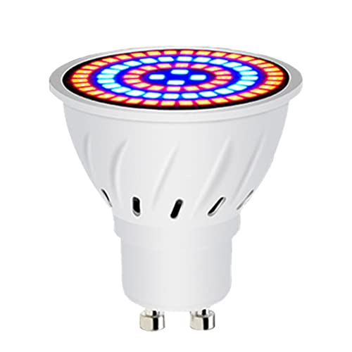 Peosaard Lampe de croissance, ampoule de culture 60 LED GU10, lampe horticole à spectre complet 220 V pour plantes d'intérieur, plantes grasses, jardin,...