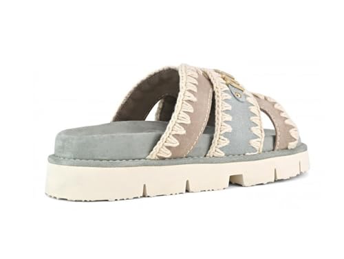 Mou Para Mujer. MU.SW641003A Sandalias De Yute Multicolor (38), 3 A 5Cm, Ninguno, Casual - 3