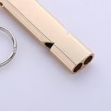 Meri SHOPP 2Pcs Emergency Survival Whistle Marine Safety Outdoor Camping Boating Gold Aluminum Sporting Goods | Outdoor Sports | Camping & Hiking | Emergency Gear