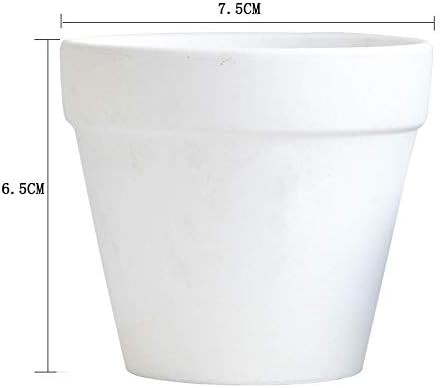 Miniatura 2 de Maceta de plástico de 3 pulgadas, maceta decorativa moderna para jardín y drenar todas las plantas de interior, flores, hierbas, violetas africanas,