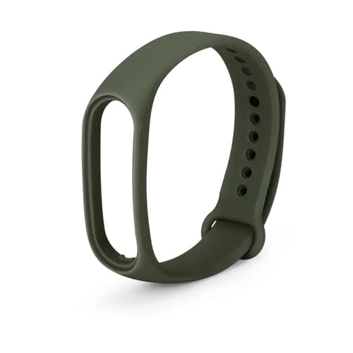 [MEVMEVGNLN] Fit For Xiaomi For MiBand 7 �X�|�[�c�u���X���b�g For Miband 5 6 NFC �����p���X�g�o���h For Correa �X�g���b�v�ɓK������V���R���E�H�b�`�o���h(Dark olive 10,