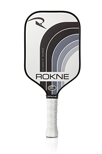 Image of ROKNE Curve Classic Pickleball Paddle | USAPA Approved Fiberglass Pickleball Paddles | Elevate Your Game with Precision Engineering & Comfort | ProGrit Texture for Max Spin & Power | Paddle