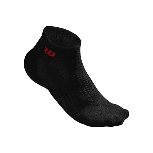 Wilson - M QUARTER SOCK 3PR/PK Bk OSFA