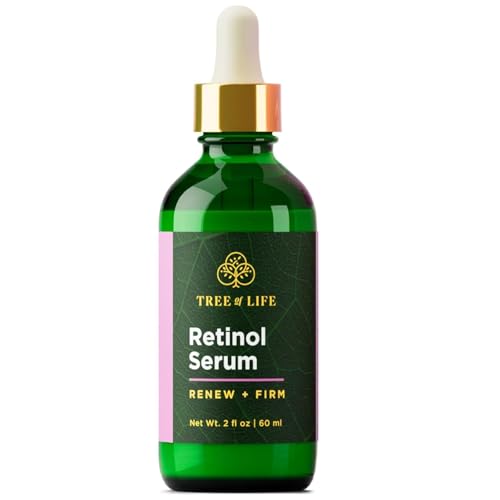 Tree of Life Beauty Retinol Serum, Skin Smoothing Face Oil for Dark and Age Spots and Fine Lines,...