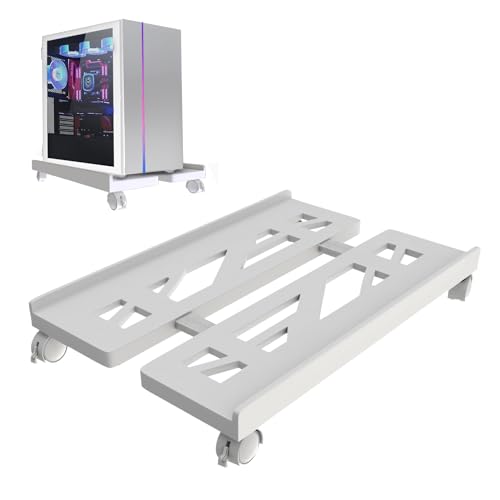 Computer Fisso, Supporto PC, Accessori PC, Supporto per Computer Desktop, CPU Tower Holder Cart,Accessori Casa