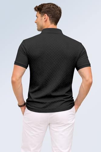 Image of TOPLOT Men's Polo T Shirt | Half Sleeve Design | Comfortable Fit Wear | Stylish Casual Look | Breathable Feel |Modern Style | Easy Movement | Casual & Everyday Wear (5244)