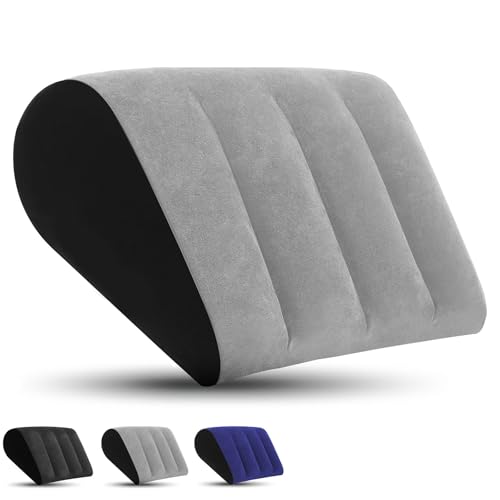Coussin de Relevé de Jambes Gonflable - Oreiller de Soutien Lombaire et Élévation des Jambes,Soulagez vos Jambes et Votre dos Grâce à un Soutien...