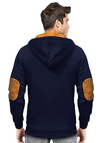 Image of EYEBOGLER Cotton Men Solid Hooded Neck Full Sleeves Casual Sweatshirt