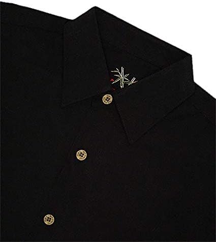Bamboo Cay Men's Single Palm Embroidered Hawaiian Shirt - Image 3