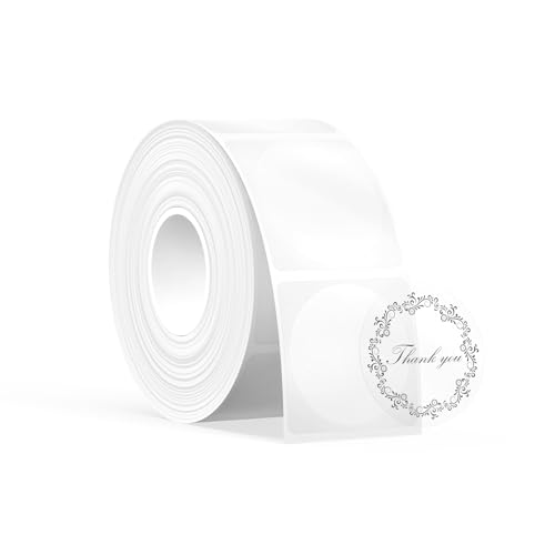 SUPVAN T50M Tape: Black on Transparent, 1.18in Round