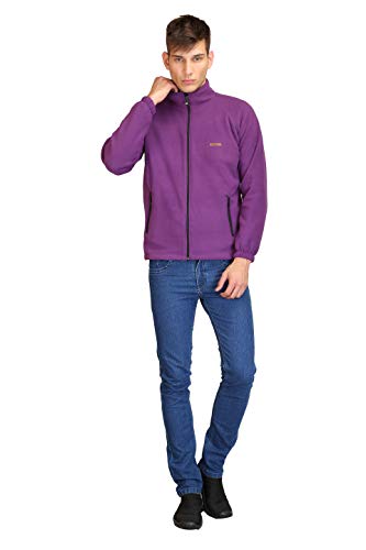 Image of Plutus Full Sleeve Men's Solid Fleece Jacket