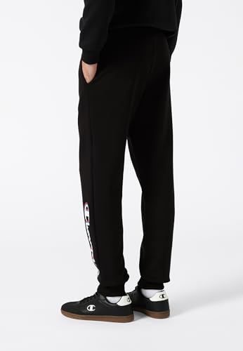 Champion Legacy Man - Pantalones Deportivos con Logotipo Grande para Hombre, Color Negro, Talla L, Negro (Kk001), L - imagen 4