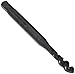 Dormer E023 Powdered Metal Steel Spiral Flute Threading Tap, Black Oxide Finish, Round with Square End Shank, Modified Bottoming Chamfer, 2-56 Thread Size (Pack of 1)
