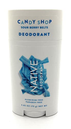 Candy Shop Native Deodorant Variety Bundle Includes (1) Each : Sour Berry Belts Deodorant (2.65 Oz) And Sweet Cinnamon Hearts (2.65 Oz) #TOP1