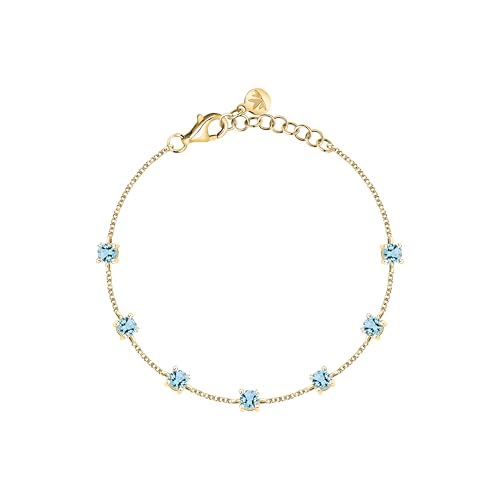 Morellato Women's Bracelet in 925% Recycled Silver with Zirconia, TESORI Collection, Gift Ideas for Women