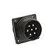 High Voltage Connector MS3102A20-15P Circular Connector 7 Pin Waterproof Connector Solder Flange Mounting Panel Socket Cable