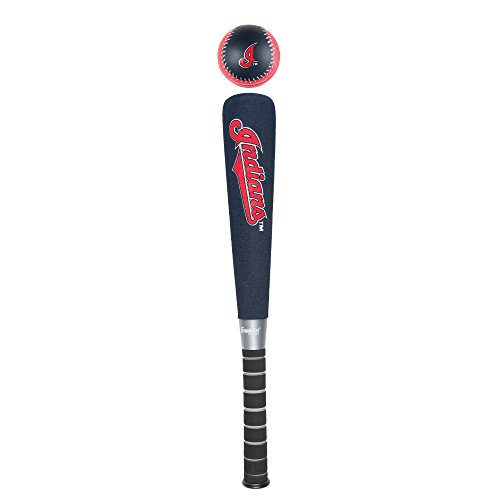 Image of MLB Cleveland Indians Team Jumbo Foam Bat and Ball Set, 21-Inch, Blue
