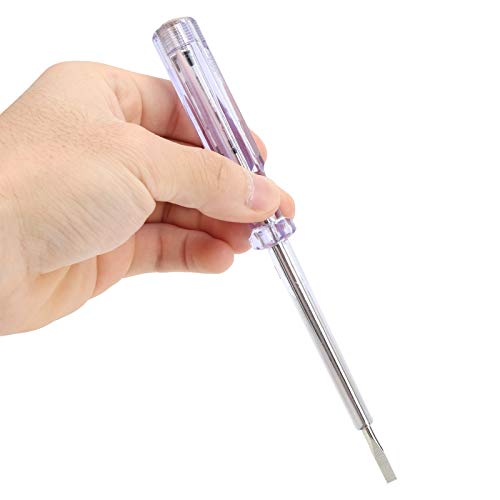 Image of Flathead Screwdriver Electric Pen Circuit Tester Pen, ANG93 AC100250V, Electric Voltage Screwdriver Bit Test Pencil, Compact Electrician Tool, Test Pencil