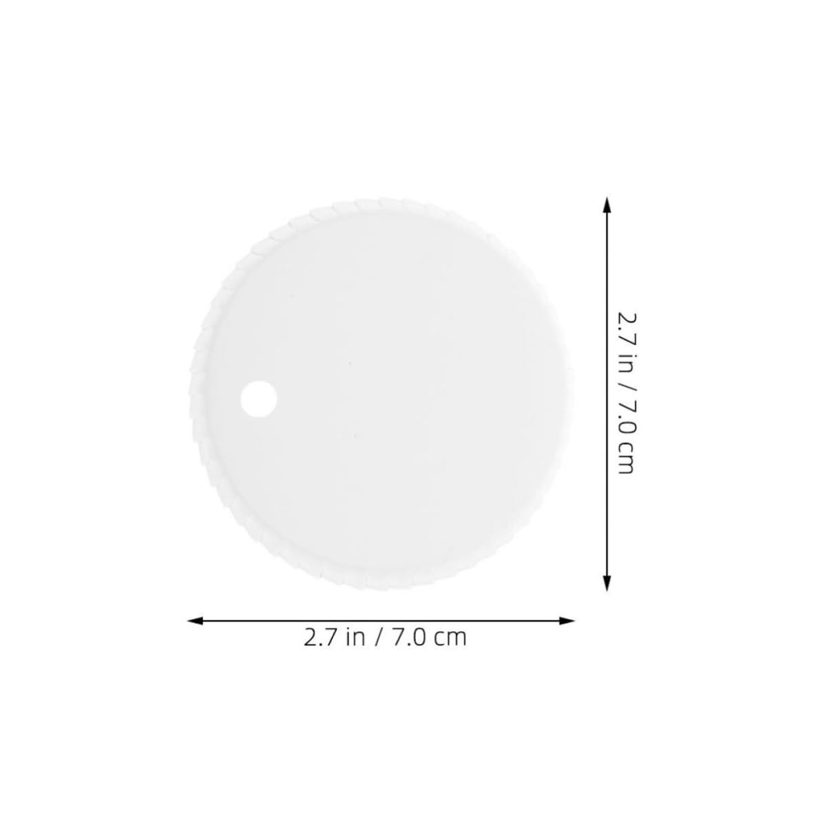 500 Stück Einweg Staubschutzdeckel aus Papier mit Loch für Kaffeebecher 70mm Auslaufsicher und Geeignet für Cafés und Täglichen Gebrauch