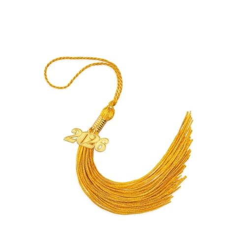 2026 Graduation Tassel 2026 Gold Charm for Grad Cap Accessory Graduations Party Gifts High School Black Clothing Decorations