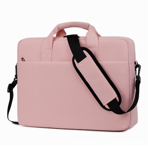 Sac d'ordinateur portable léger contre les chocs - Porte-documents rose avec sacoche nylon
