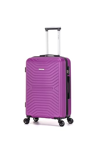 FLYMAX 45x36x20 EasyJet Cabin Bag Cabin Suitcase Carry on Hard Shell Hand Luggage Case Approved for Ryanair EasyJet 2 Fits 8kg/12kg 30 Litre Capacity + 3 Digit Lock + Telescopic Handle Luggage