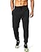 G Gradual Men's Sweatpants with Zipper Pockets Athletic Pants Traning Track Pants Joggers for Men Soccer, Running, Workout(Black,L)