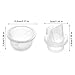 10pcs Breast Pump Accessories, Liquid Silicone Rubber Duckbill Valves and Diaphragm Breast Pump Replacement Parts for Zomee Z1/Z2 Breastfeeding Accessory for Motif Twist